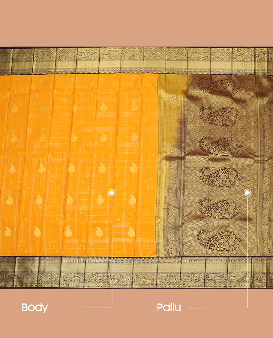 Yellow Budget Silk Saree