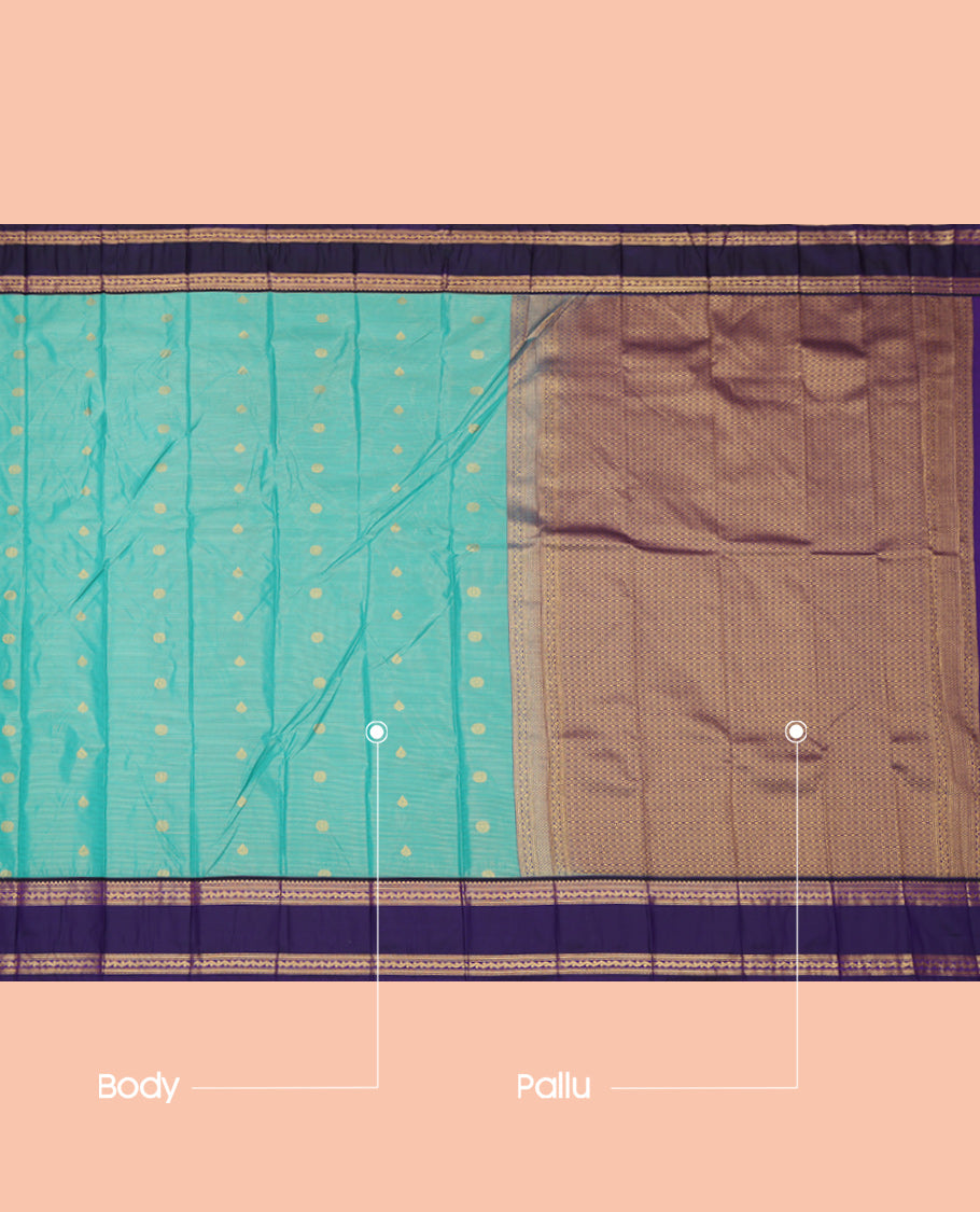 Blue Budget Silk Saree