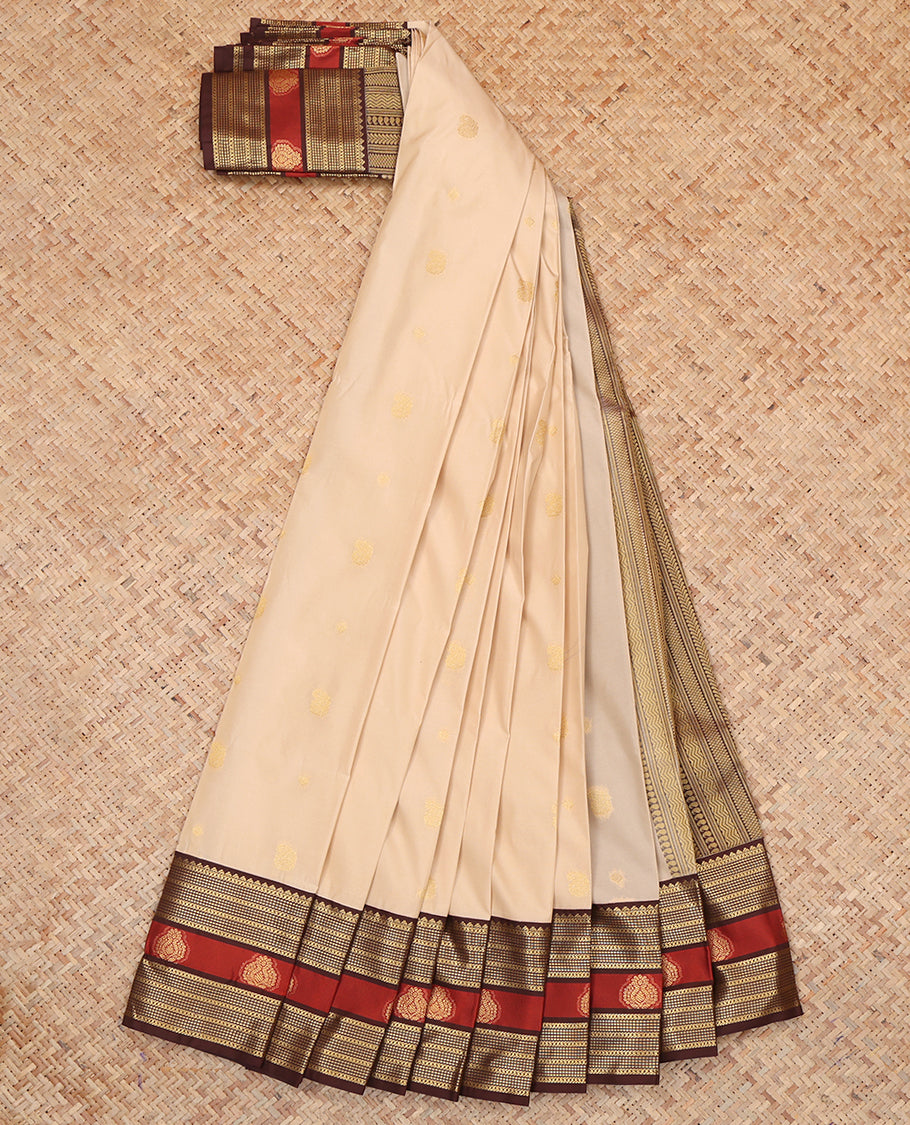 Light Sandal Budget Silk Saree