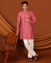 Red Men's Kurta