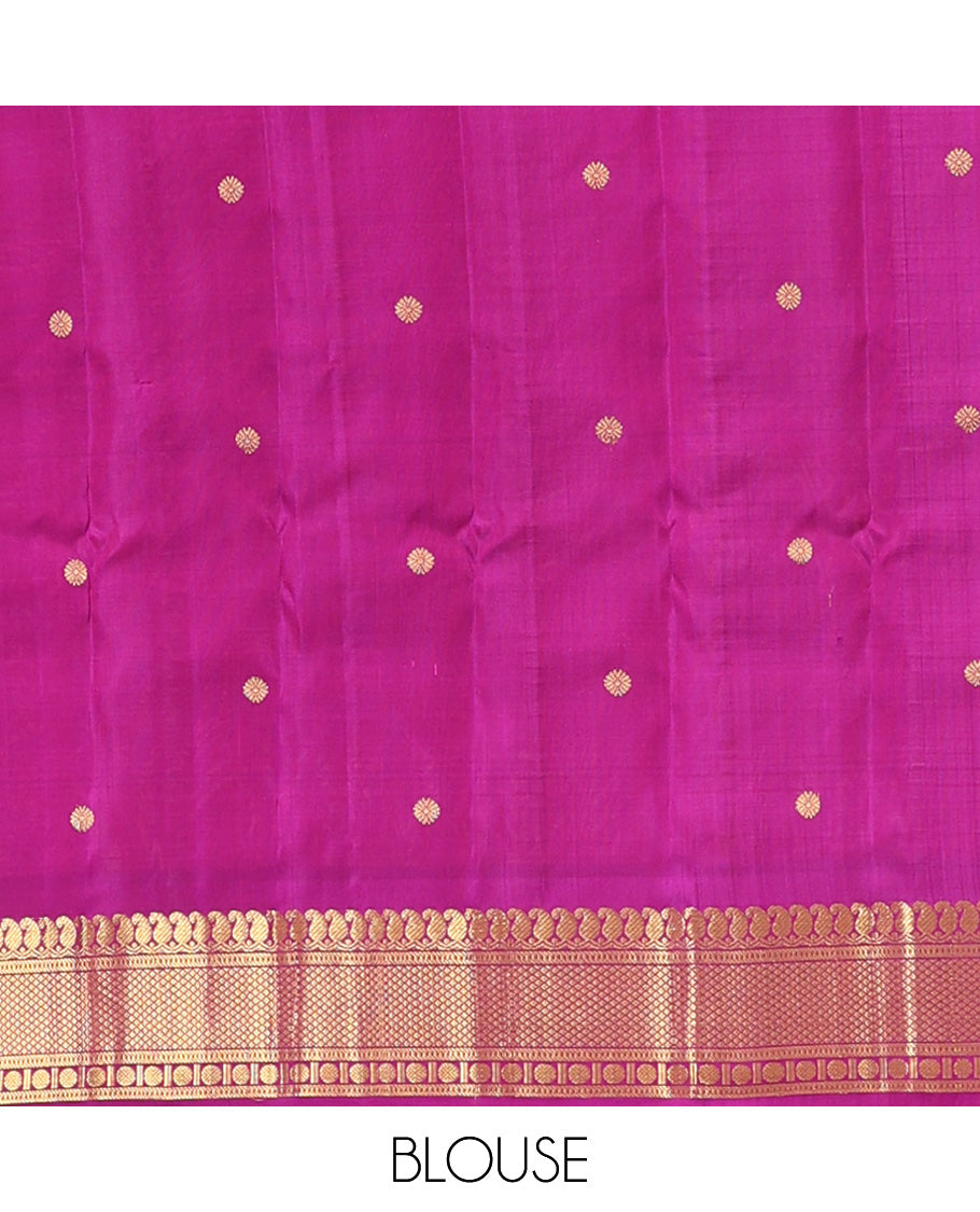 Purple Gadwal Saree