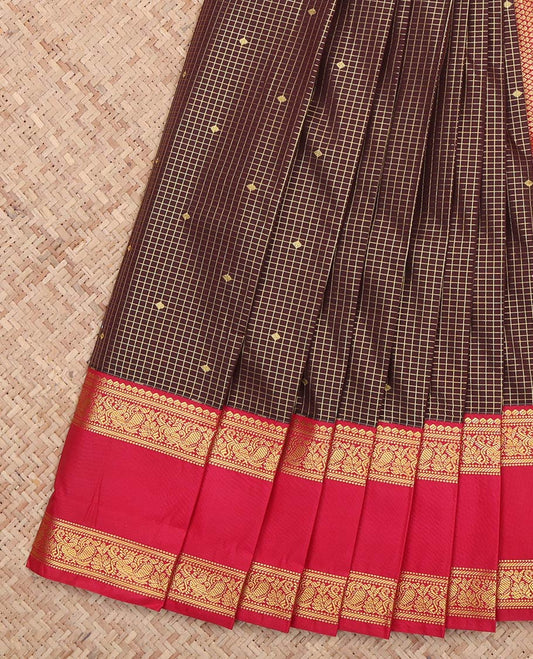 Brown Budget Silk Saree