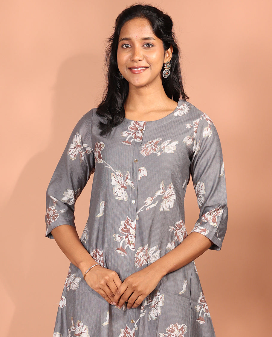Grey Vatican Readymade Kurti