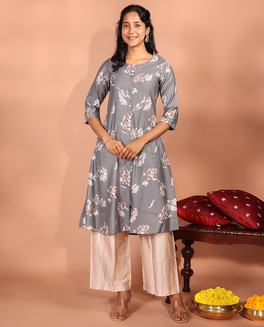 Grey Vatican Readymade Kurti