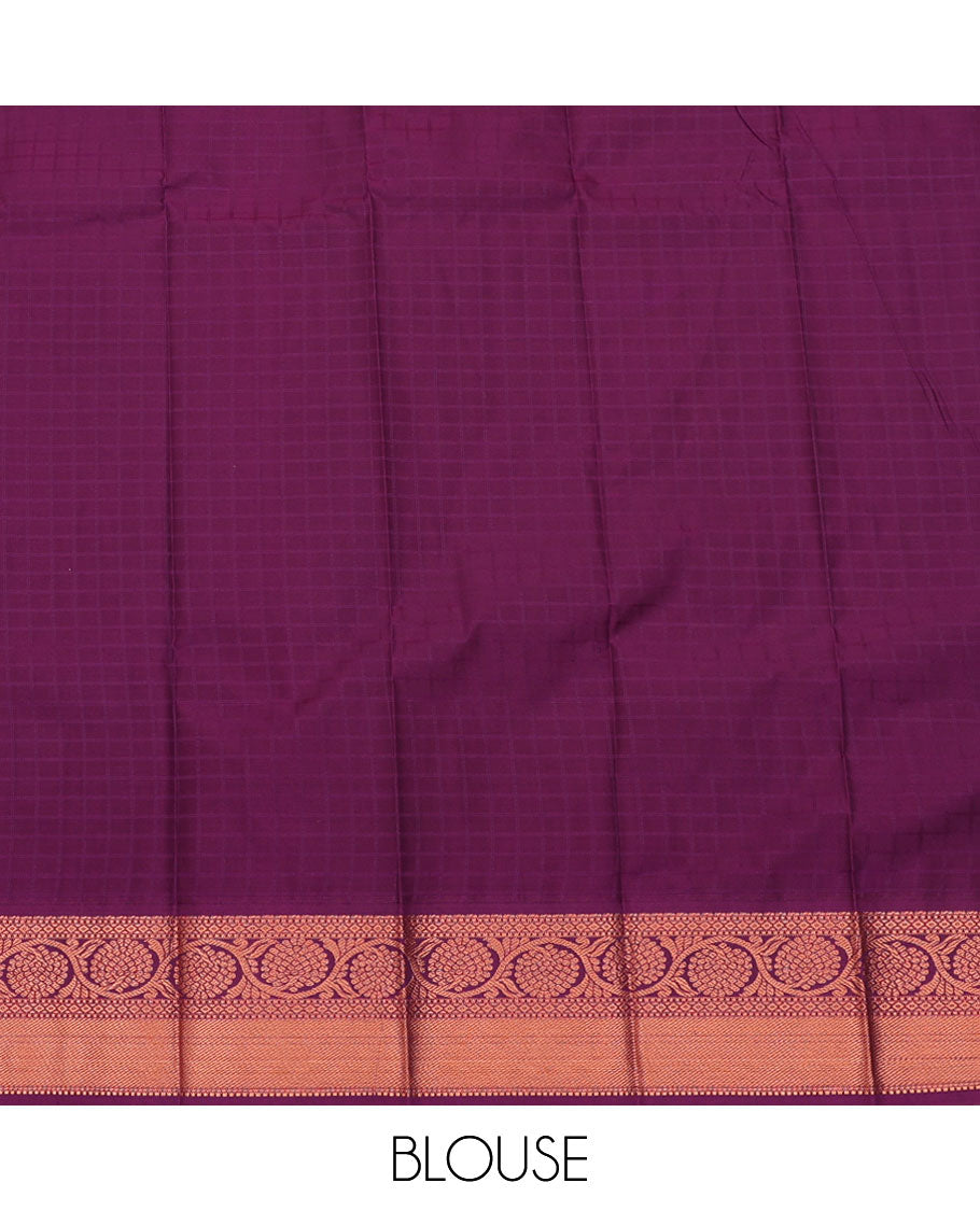 Pink Budget Silk Saree, Adorned with Buttas All Over Its Body, Complemented by a Contrast Traditional Zari Border of Floral Creeper Designs, Intricately Designed Pallu, and Paired with a Contrast Blouse