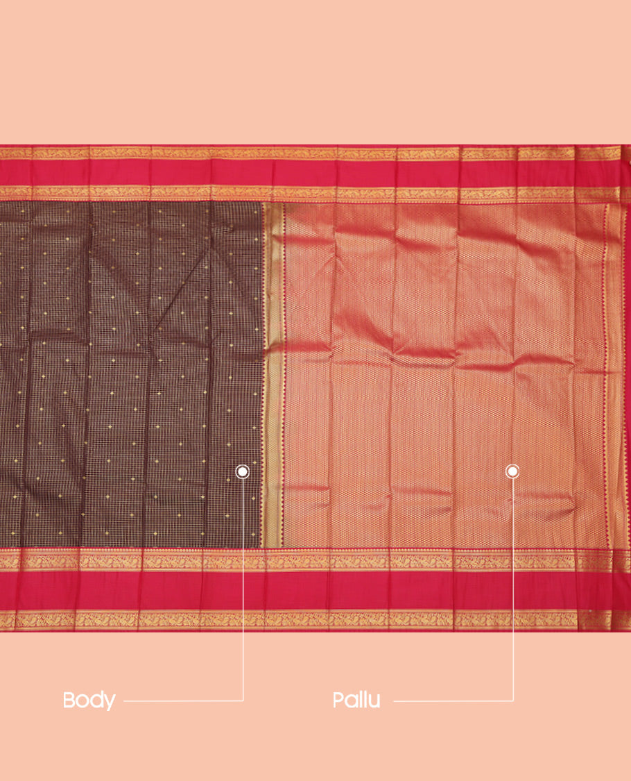 Brown Budget Silk Saree