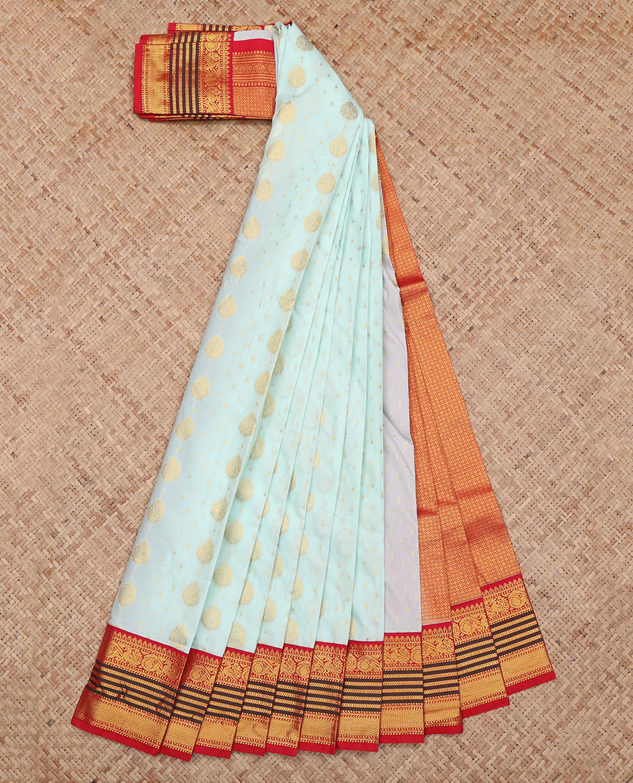 Pale Blue Budget Silk Saree