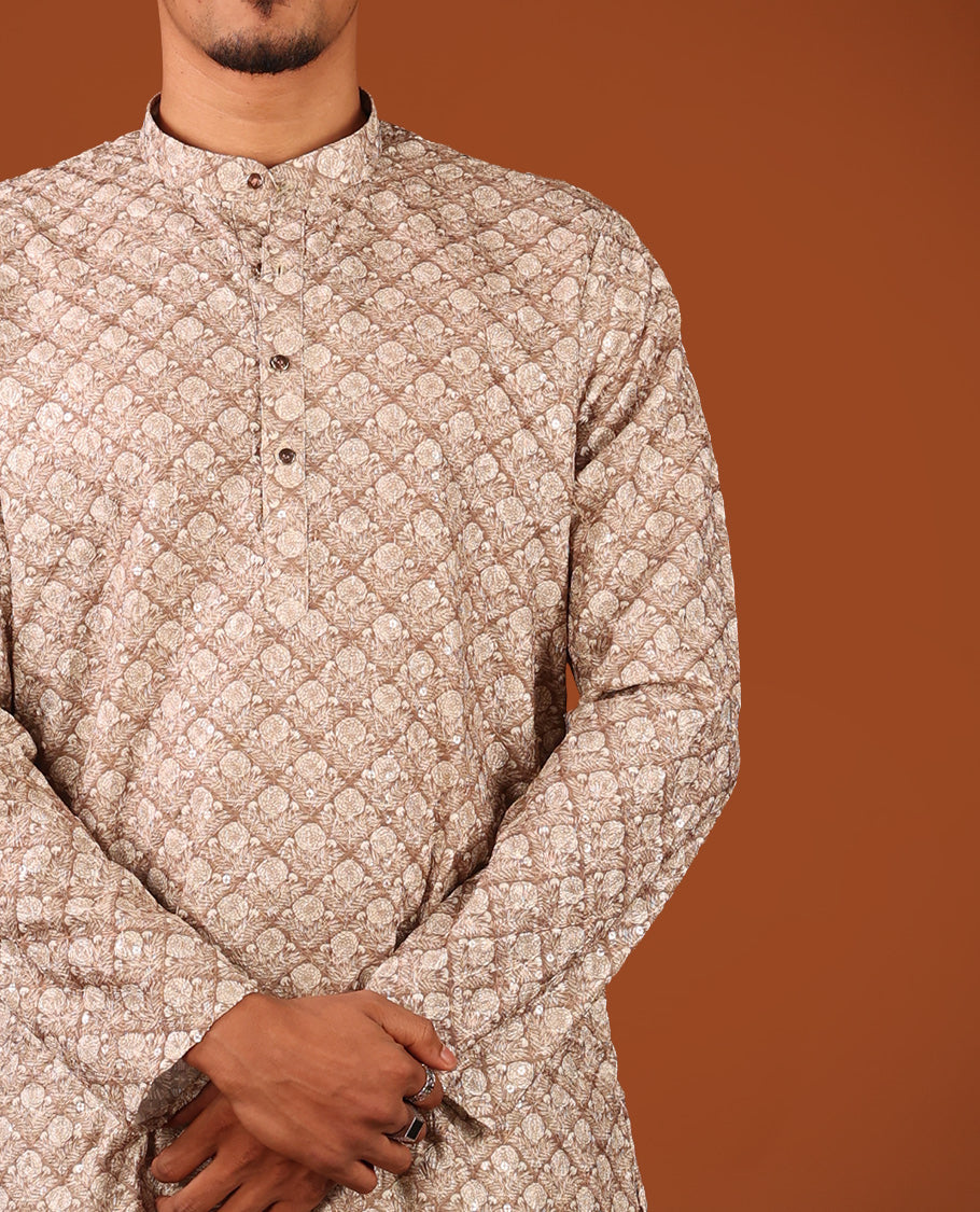 Brown Men's Kurta