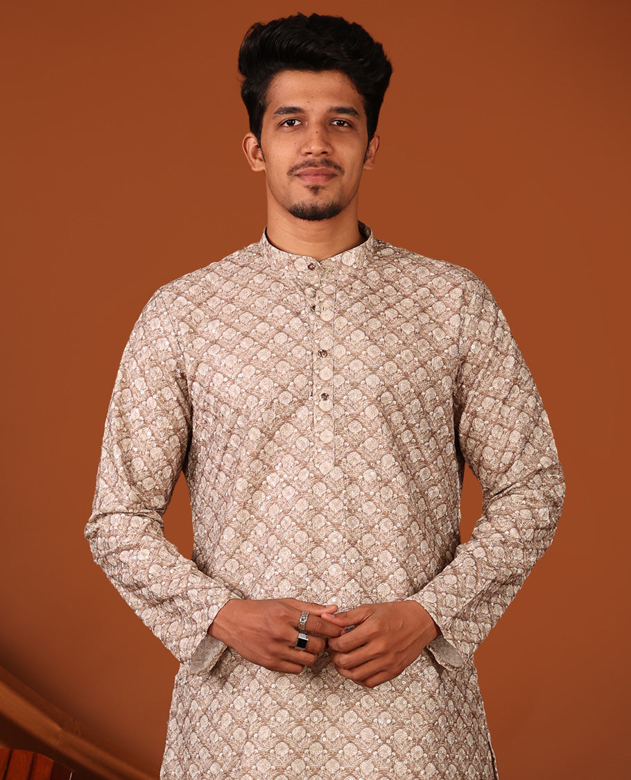 Brown Men's Kurta