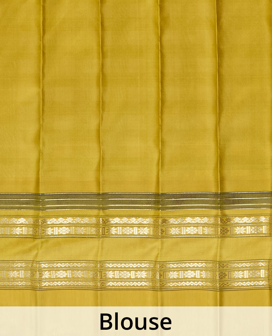 Multi-color checked gadwal silk saree, contrast rettai pettu traditional zari design border & pallu of traditional designs