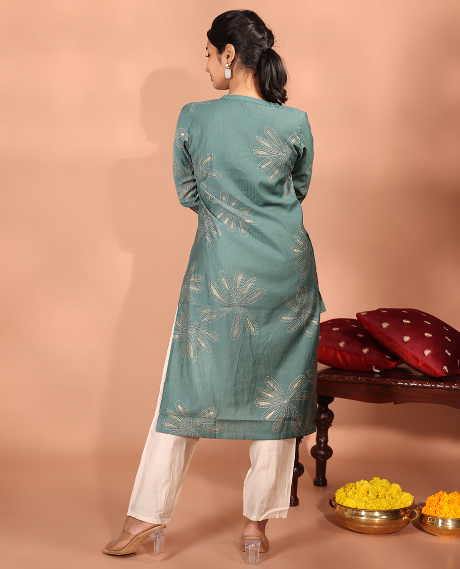 Green Vatican Readymade Kurti