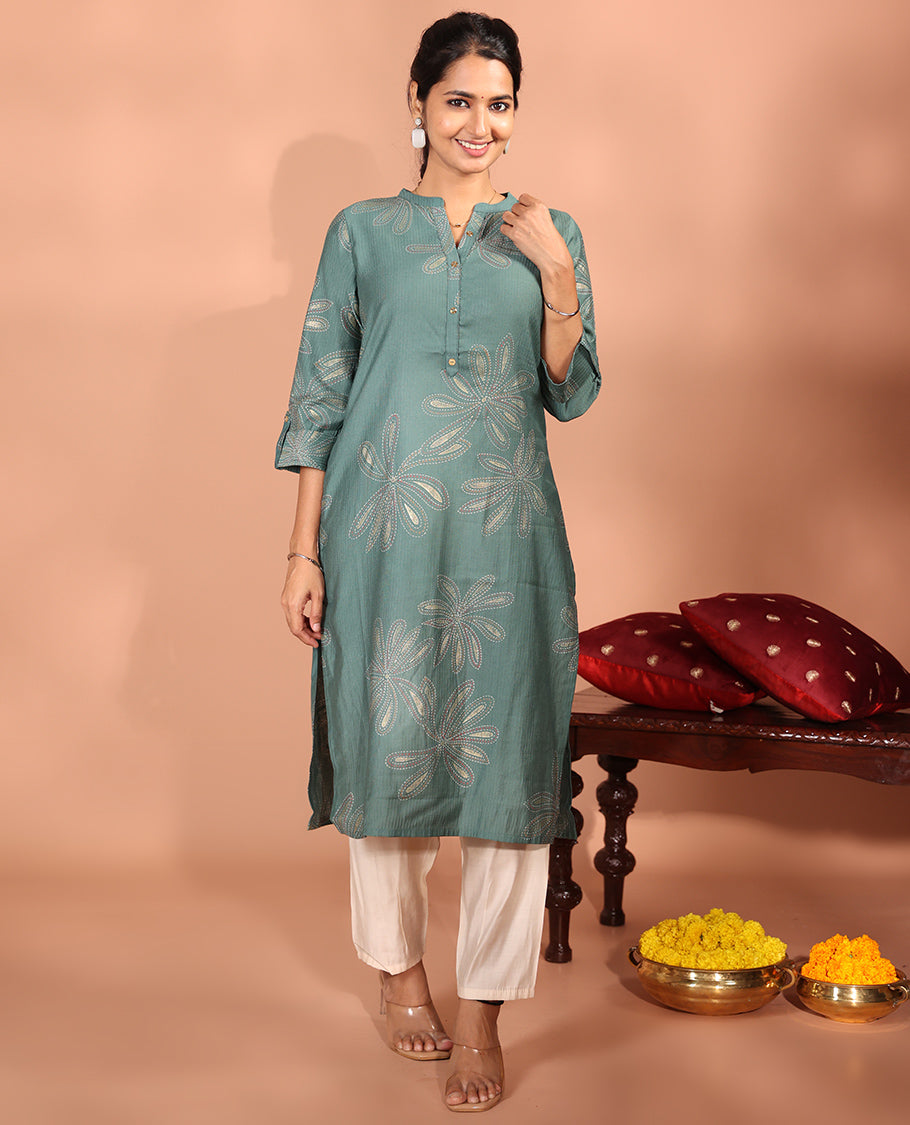 Green Vatican Readymade Kurti