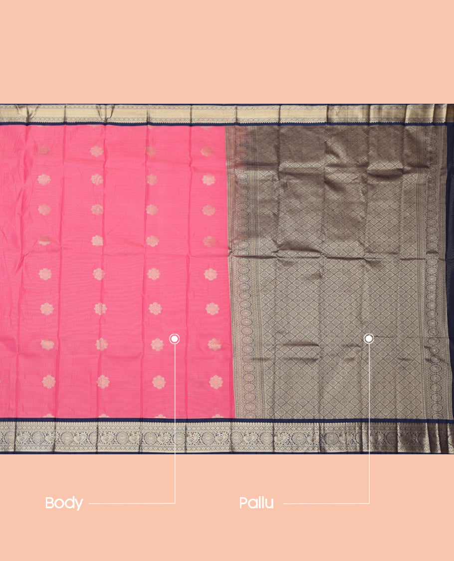 Pink Budget Silk Saree
