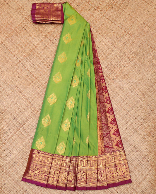Green Budget Silk Saree