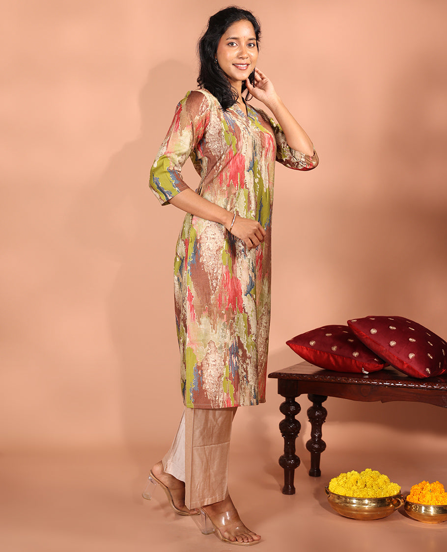 Multi-Color Vatican Readymade Kurti
