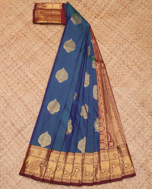 Blue Budget Silk Saree