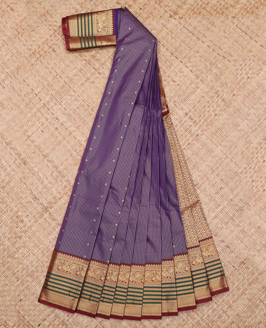 Violet Budget Silk Saree