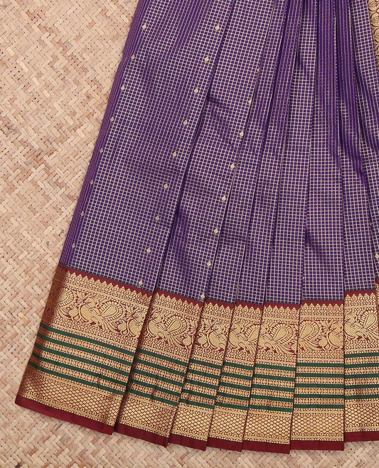 Violet Budget Silk Saree