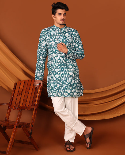 Blue Men's Kurta