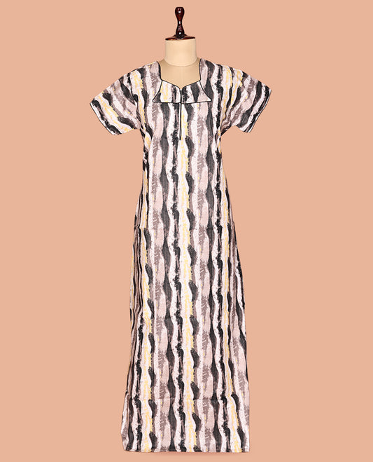 Multi-Color Cotton-Blended Nighty