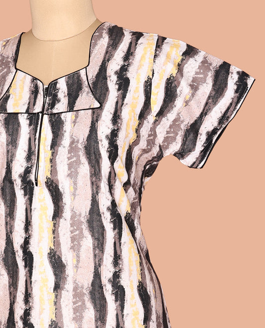 Multi-Color Cotton-Blended Nighty