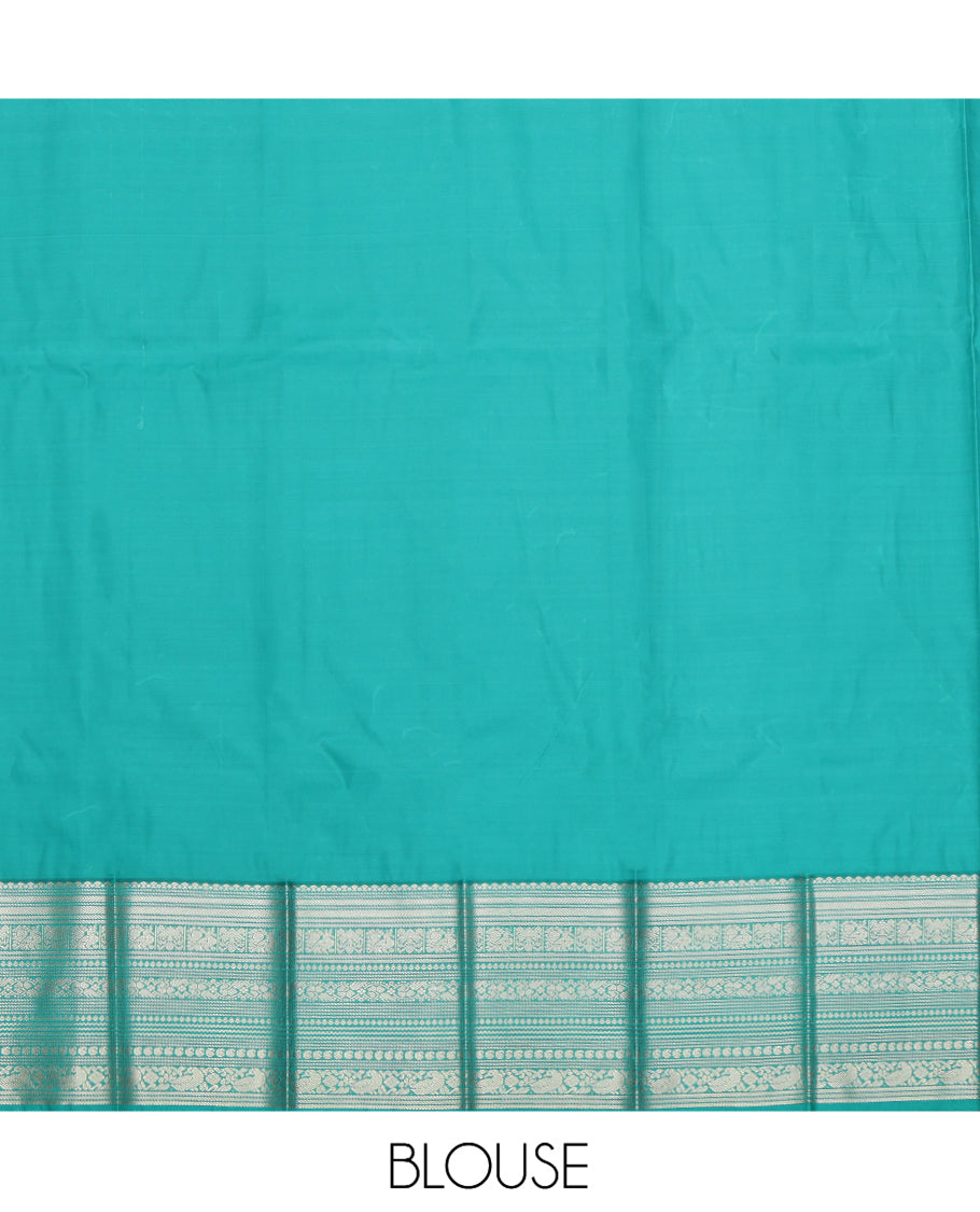 Yellow Zari Butta and Checks Budget Silk Saree