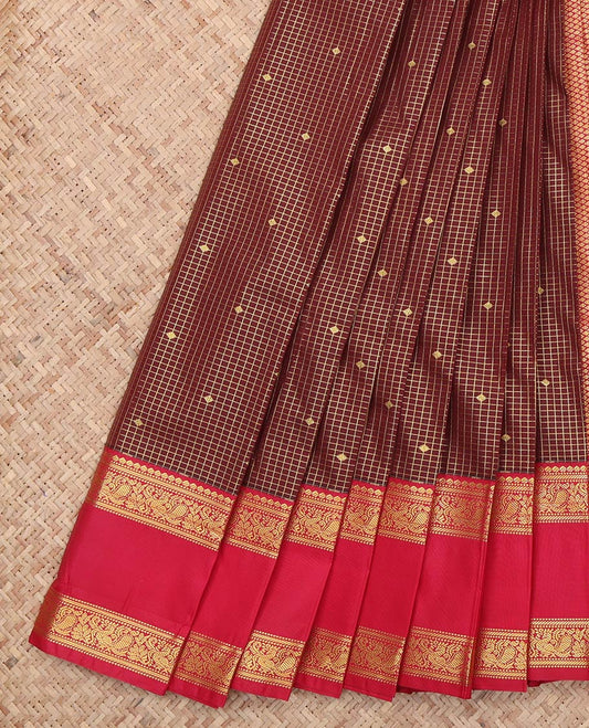 Brown Budget Silk Saree
