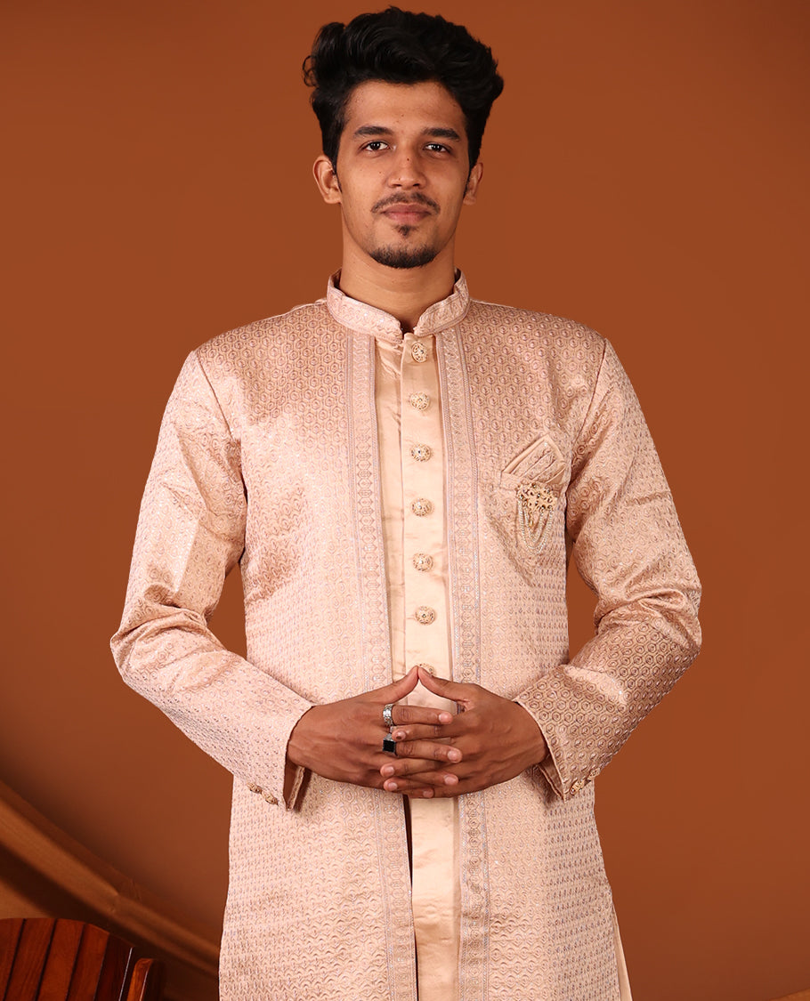 Sandal Plain Men's Kurta Set
