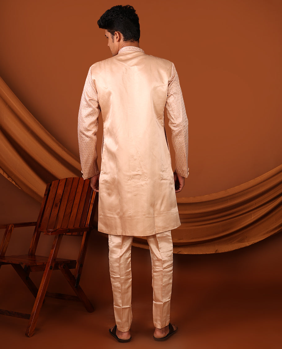 Sandal Plain Men's Kurta Set