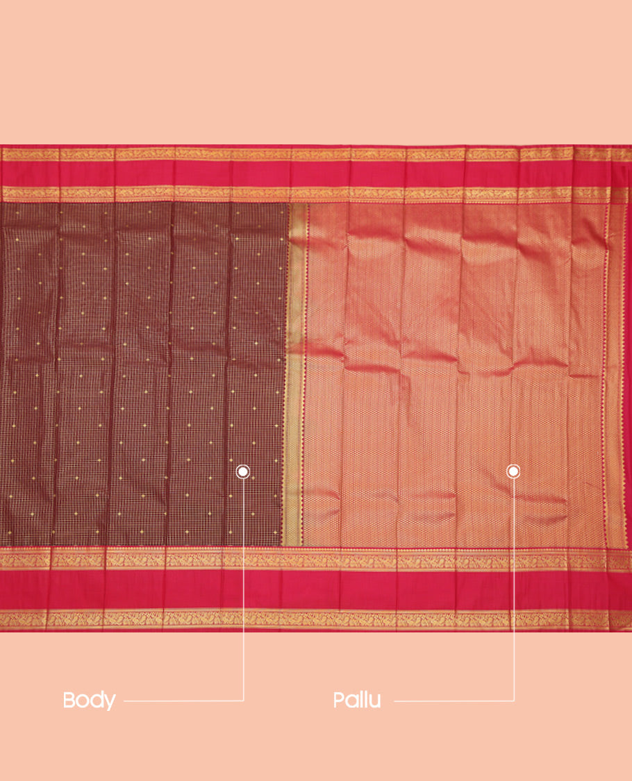 Brown Budget Silk Saree