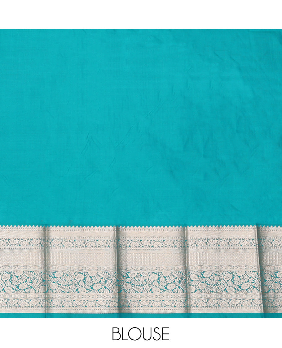 Onion Pink Budget Silk Saree, Crafted with Jacquard Design, Complemented by Contrast Traditional Zari Border, a Grand Pallu and a Contrast Blouse