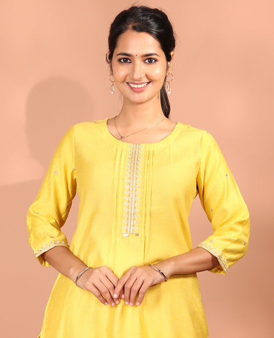 Yellow Vatican Readymade Kurti