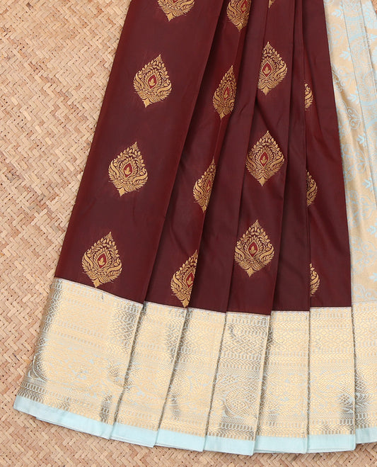 Brown Budget Silk Saree