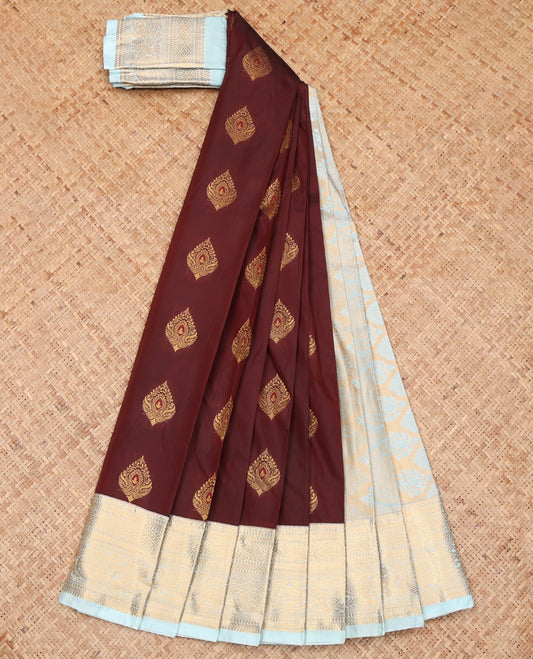 Brown Budget Silk Saree