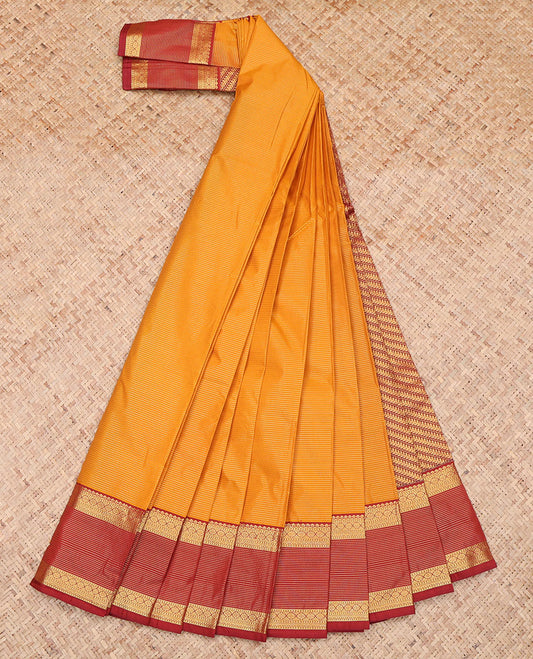 Orange Budget Silk Saree