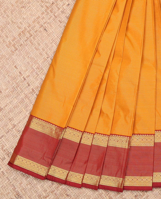 Orange Budget Silk Saree