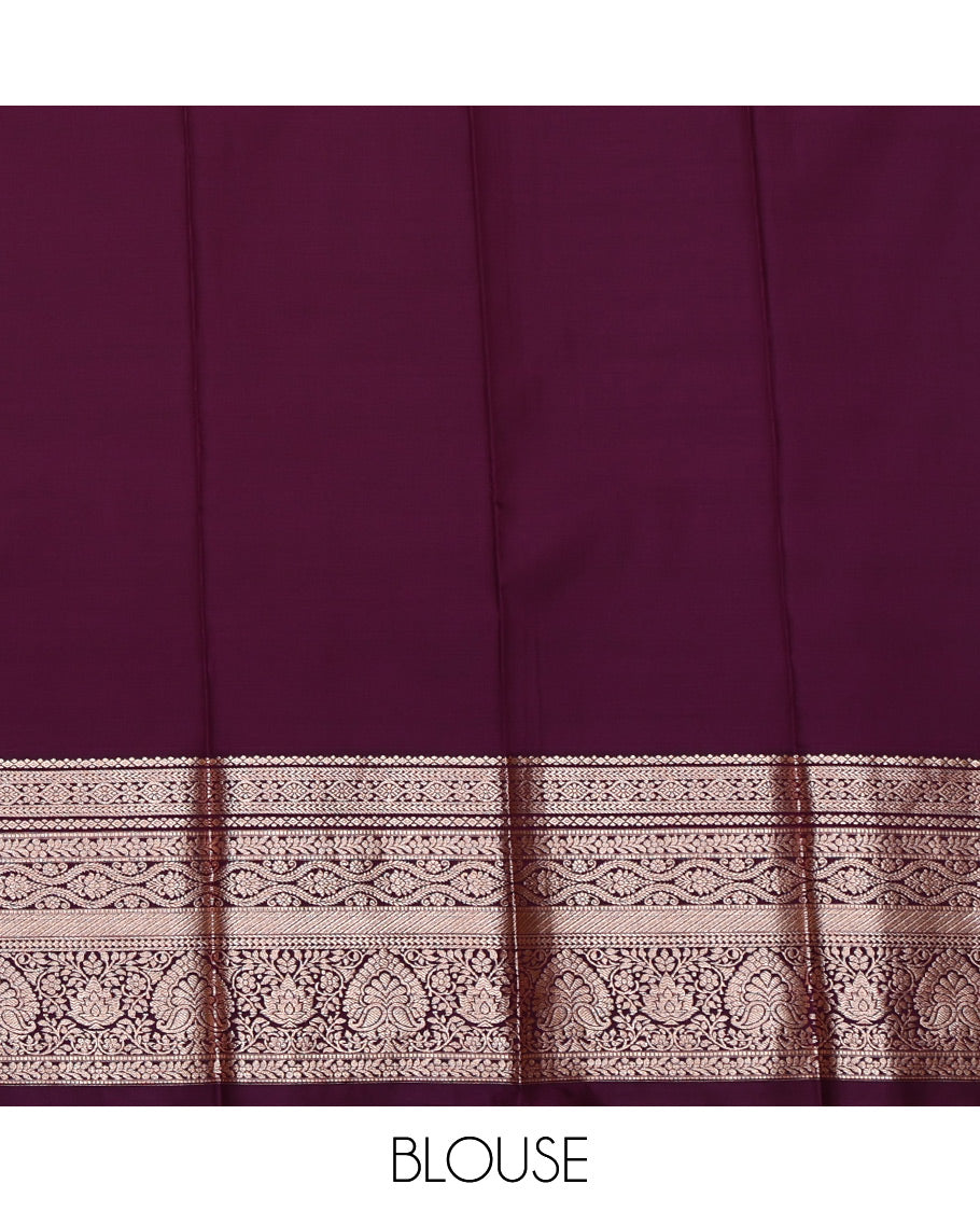 Pink Budget Silk Saree, Prettified with Zari Buttas All Over Its Body, Complemented by a Contrast Traditional Zari Design Border, Intricate Pallu, and Paired with a Contrast Blouse