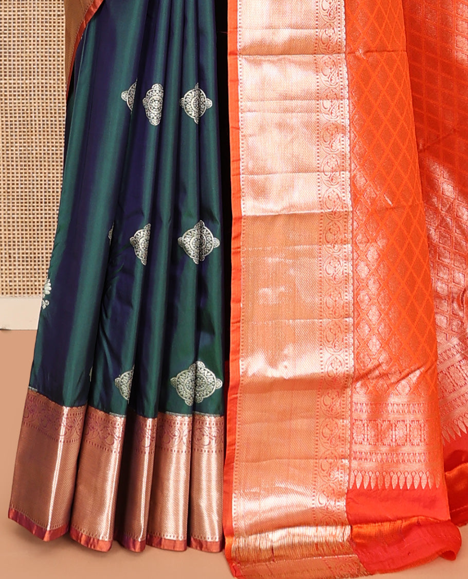 Peacock Green Gift Saree