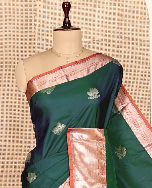 Peacock Green Gift Saree
