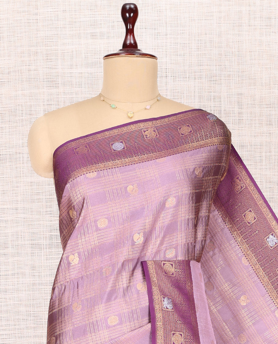 Pale Purple Budget Silk Saree