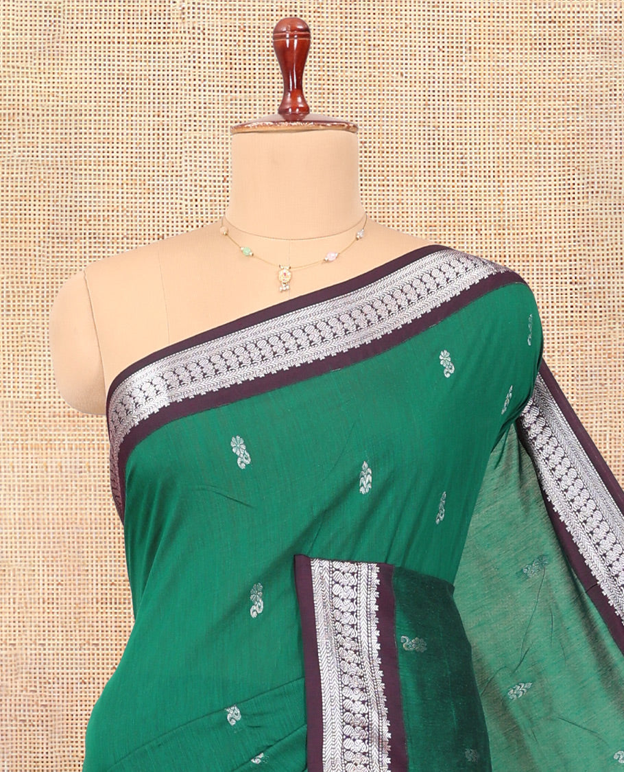 Green Kalyani Cotton Saree