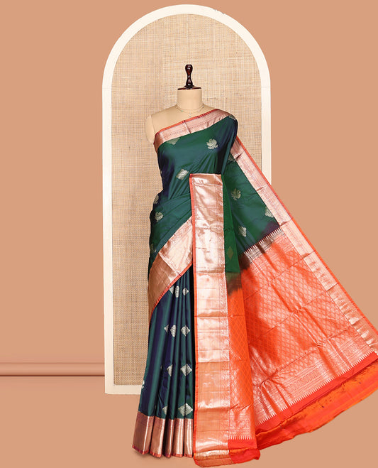 Peacock Green Gift Saree