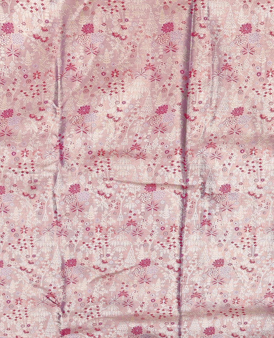 Light Lavender Art Silk Half-Saree