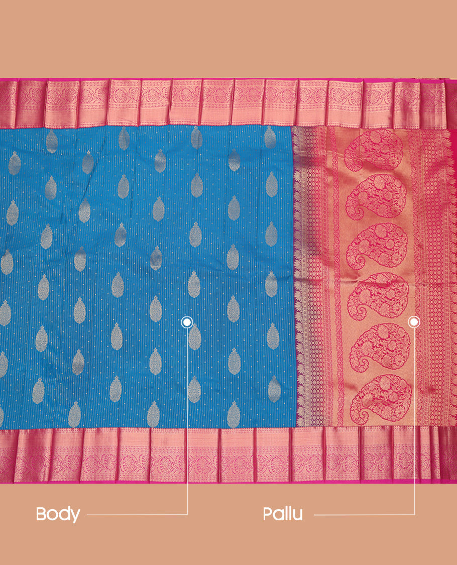 Blue Budget Silk Saree