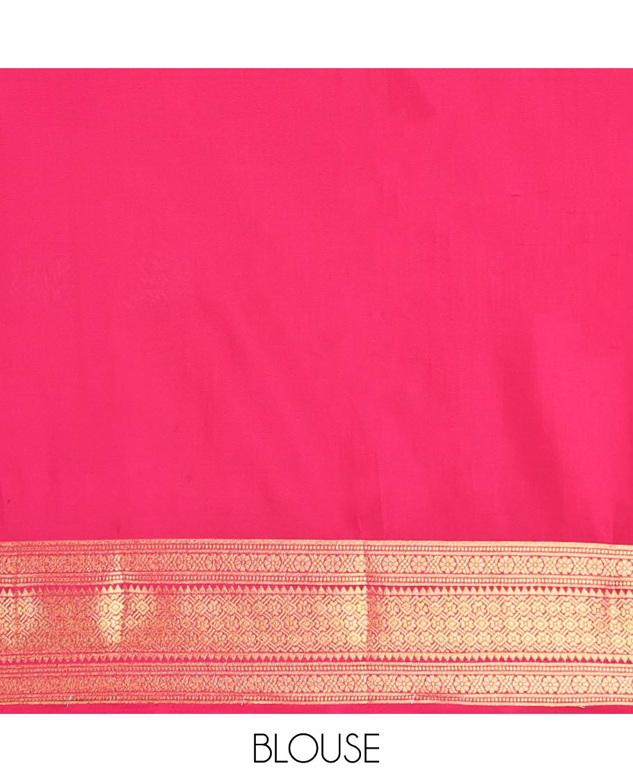 Bottle Green Fancy Mysore Silk Saree Features Zari Checks, Contrast Traditional Border, Grand Pallu, Contrast Blouse