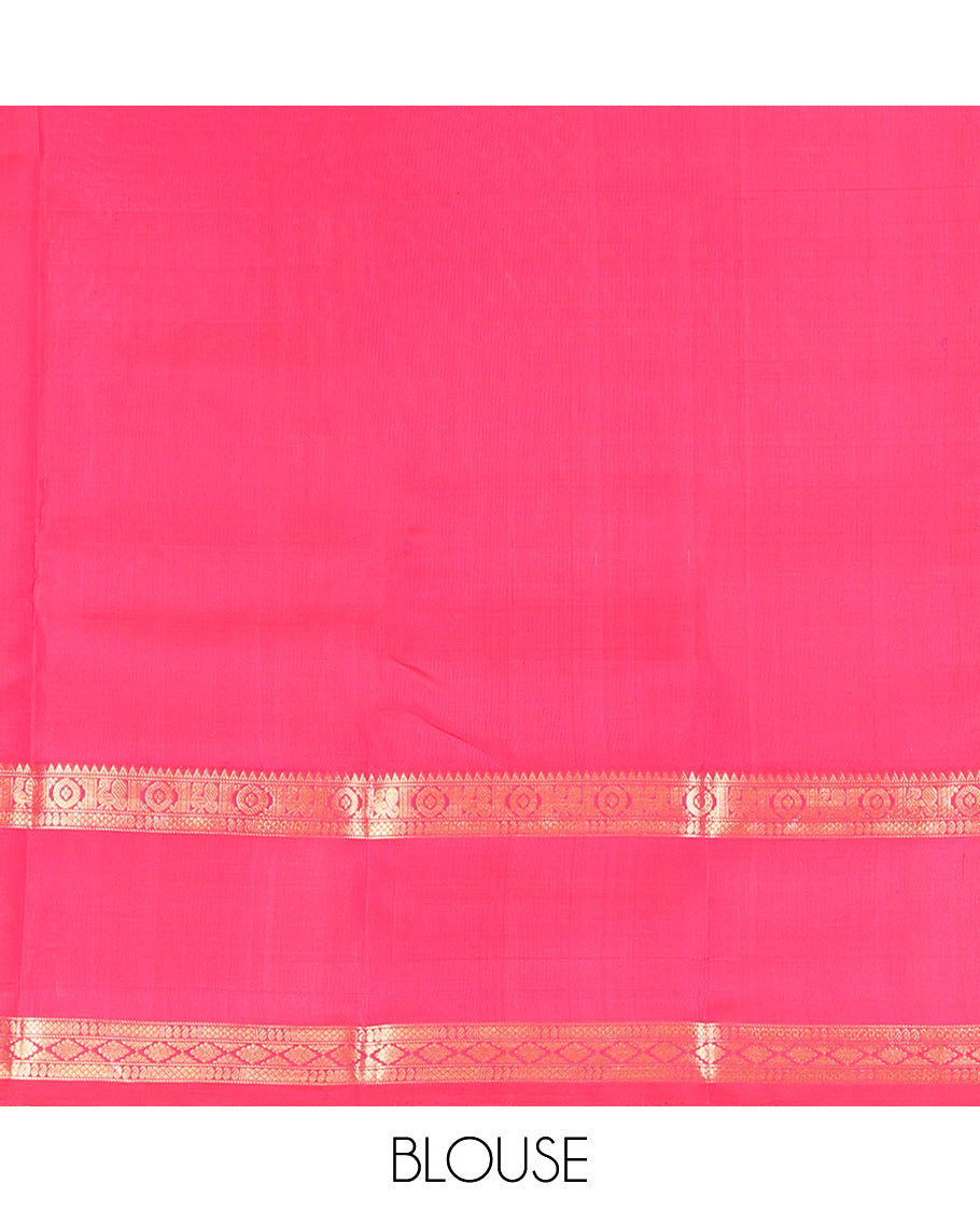 Red Kanchipuram Chettinad Saree