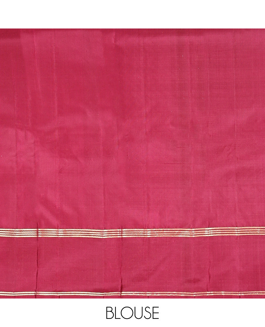 Blue Mayuri Soft Silk Saree