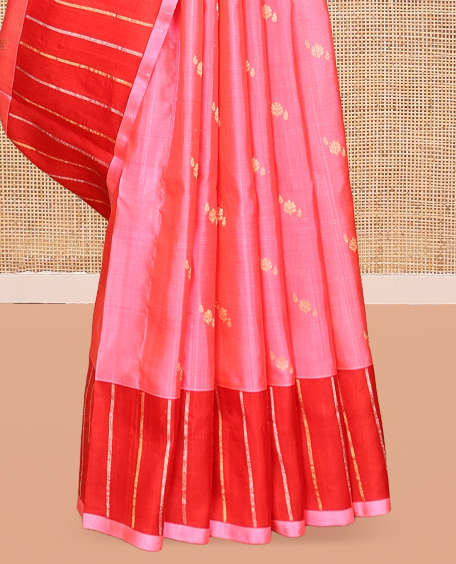 Pink Venkatagiri Silk Saree