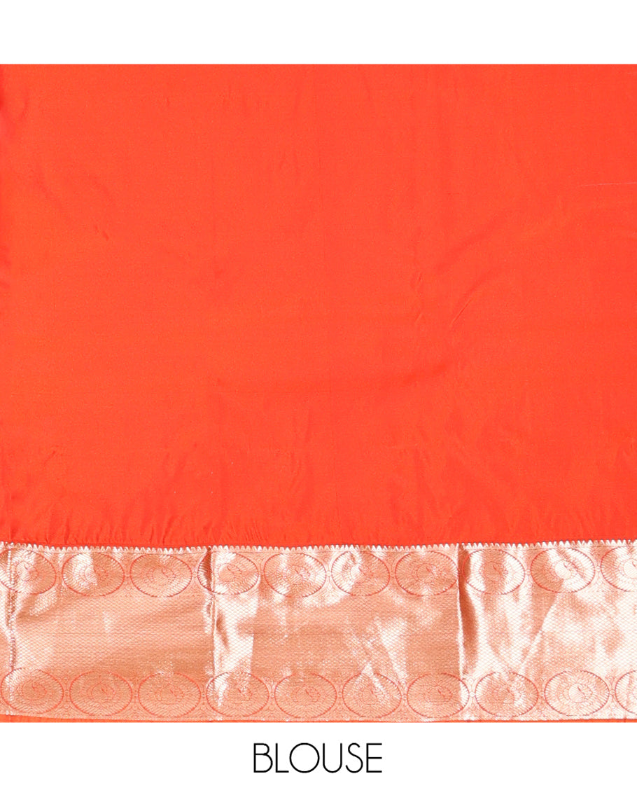 Off-White Zari Buttas  Gift Saree