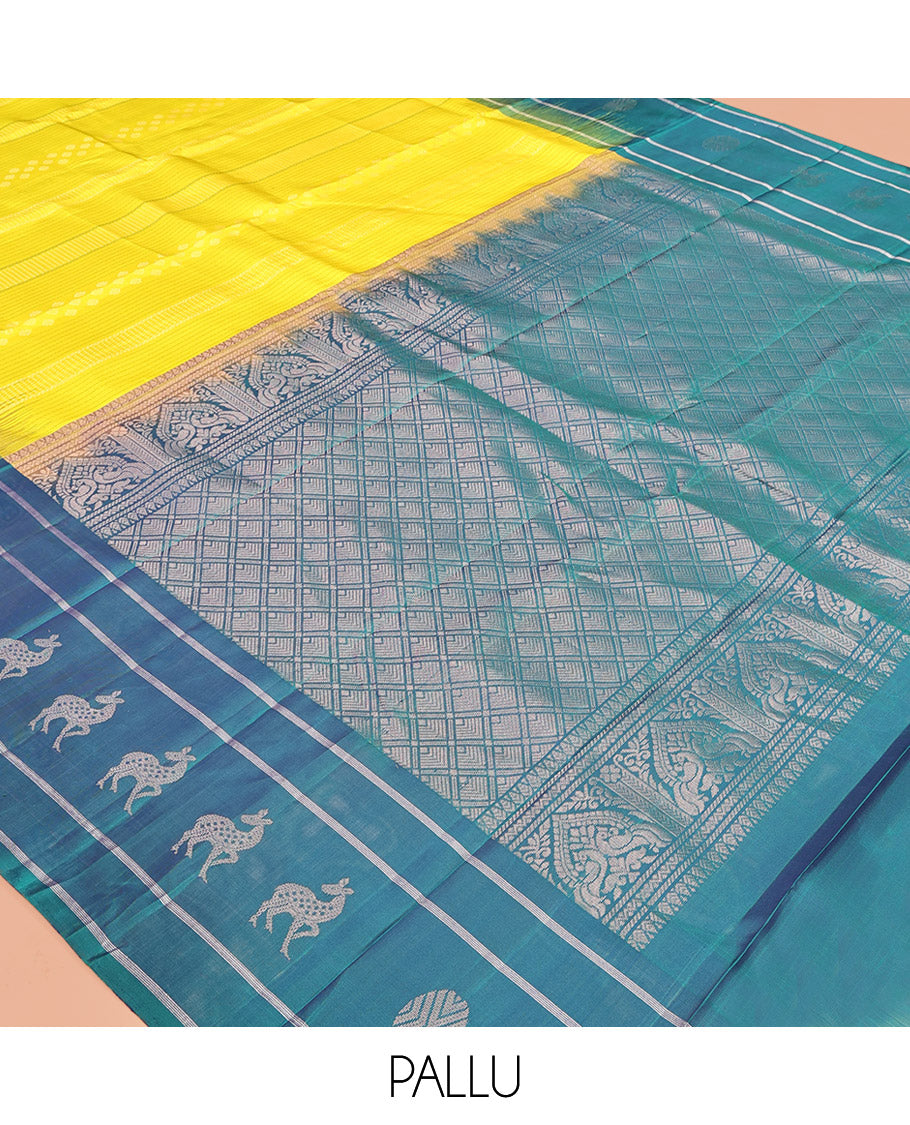 Yellow Mayuri Soft Silk Saree